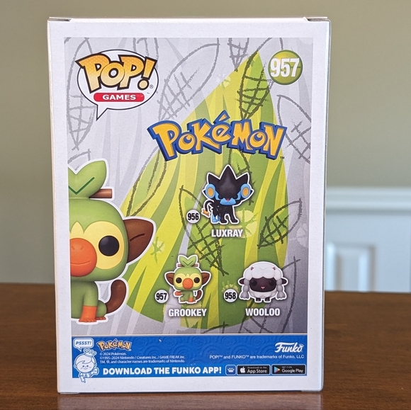 Pokemon Grookey Amazon Exclusive Flocked Funko NEW - Picture 3 of 9